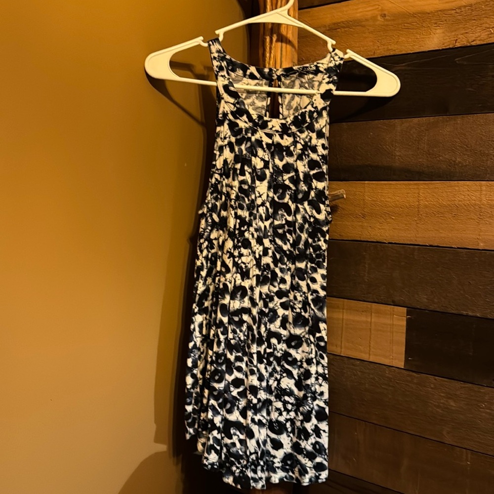 Comfy dark blue floral tank
